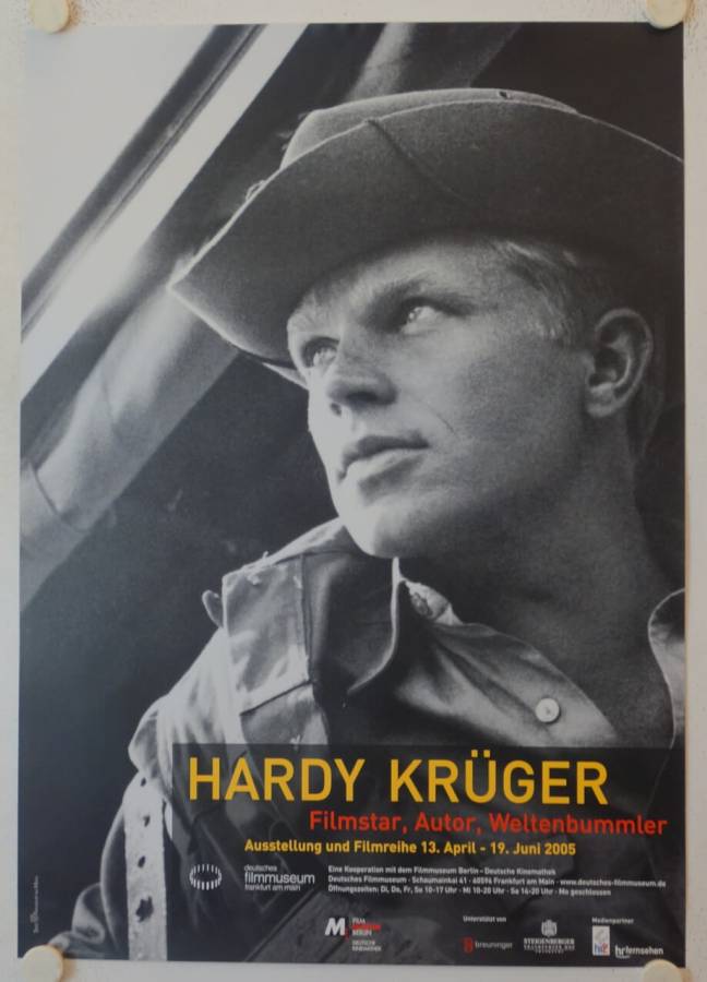Hardy Krüger originales deutsches Ausstellungsplakat